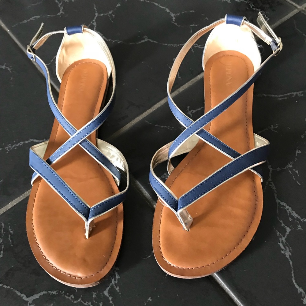 Navy Blue Strapy Sandals Size 11